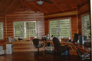 Office / Den overlooking the Creek